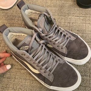 Vans gray high top size 7 like new